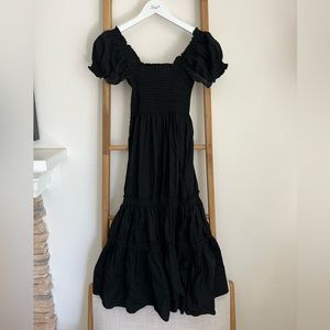 Black maxi dress